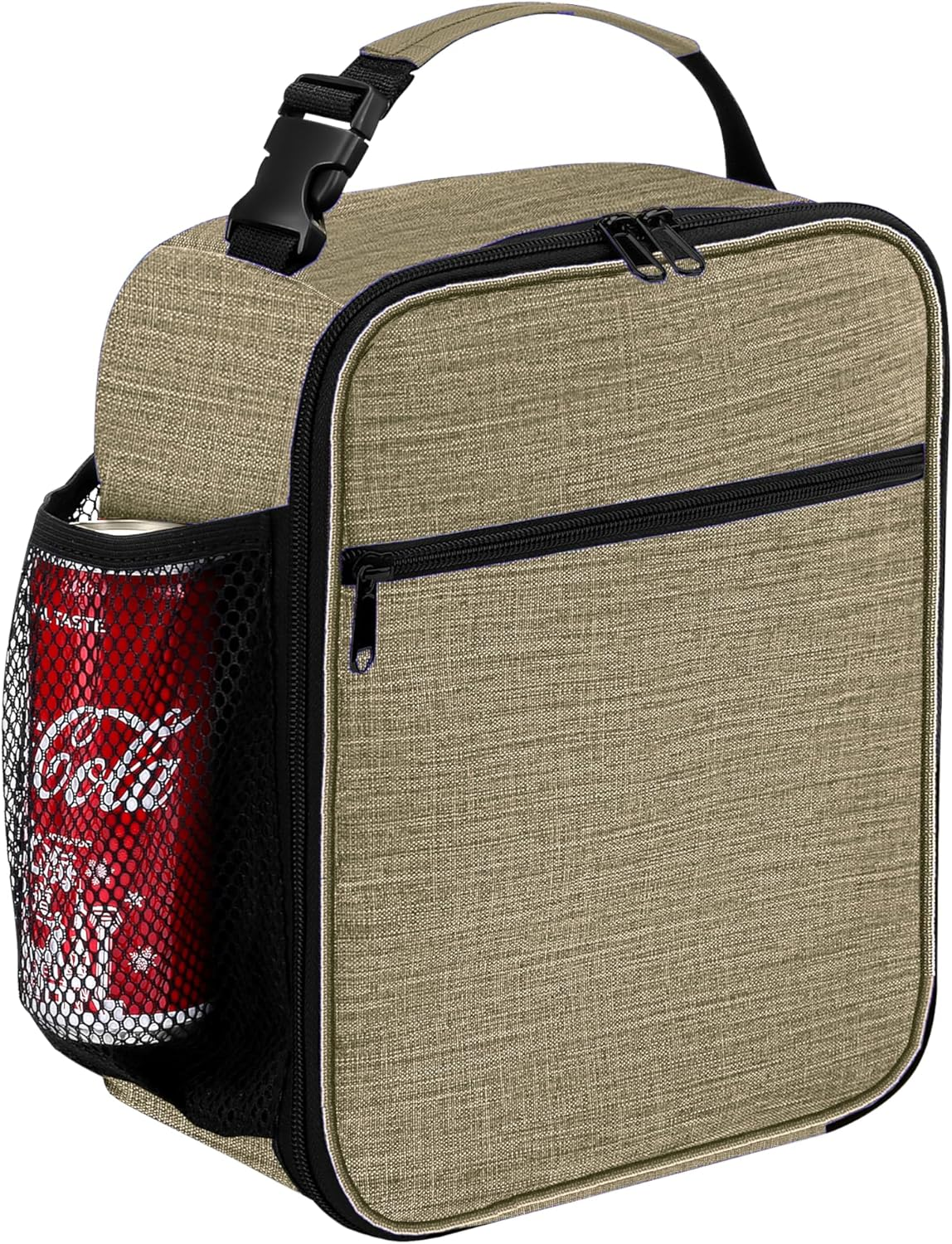 Insulated Lunch Bag - Reusable Lunch Box - Insulated Lunch Container Cooler Bag for Women&Men&Kid Office Work School Picnic Hiking (Black)