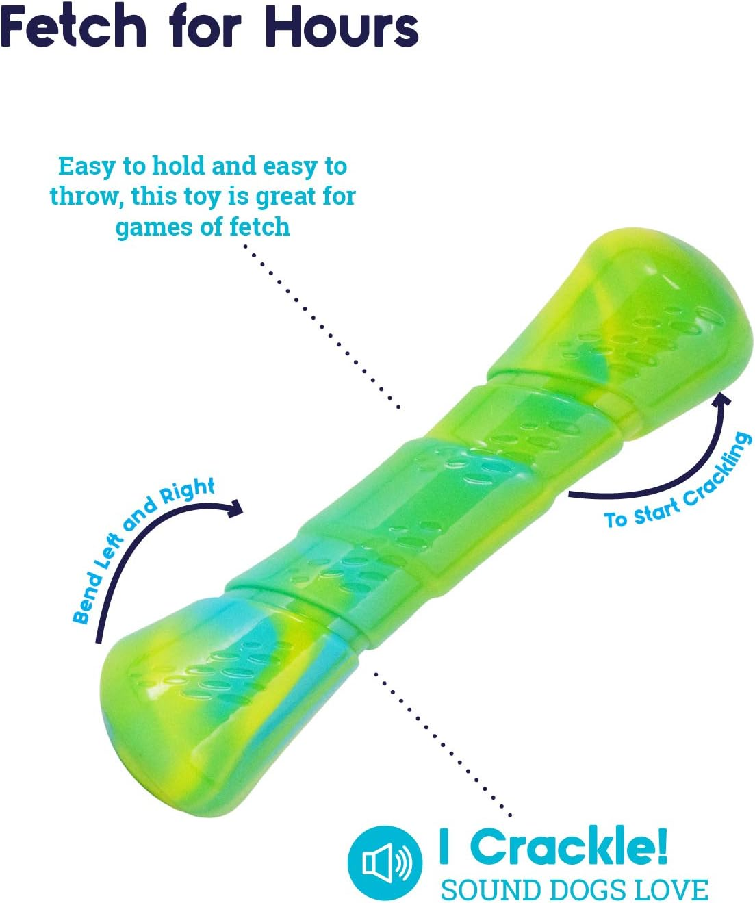 Petstages Crack N' Fetch Stick Dog Toy - Fun Sound for Fun Fetch Play, Medium image number 6