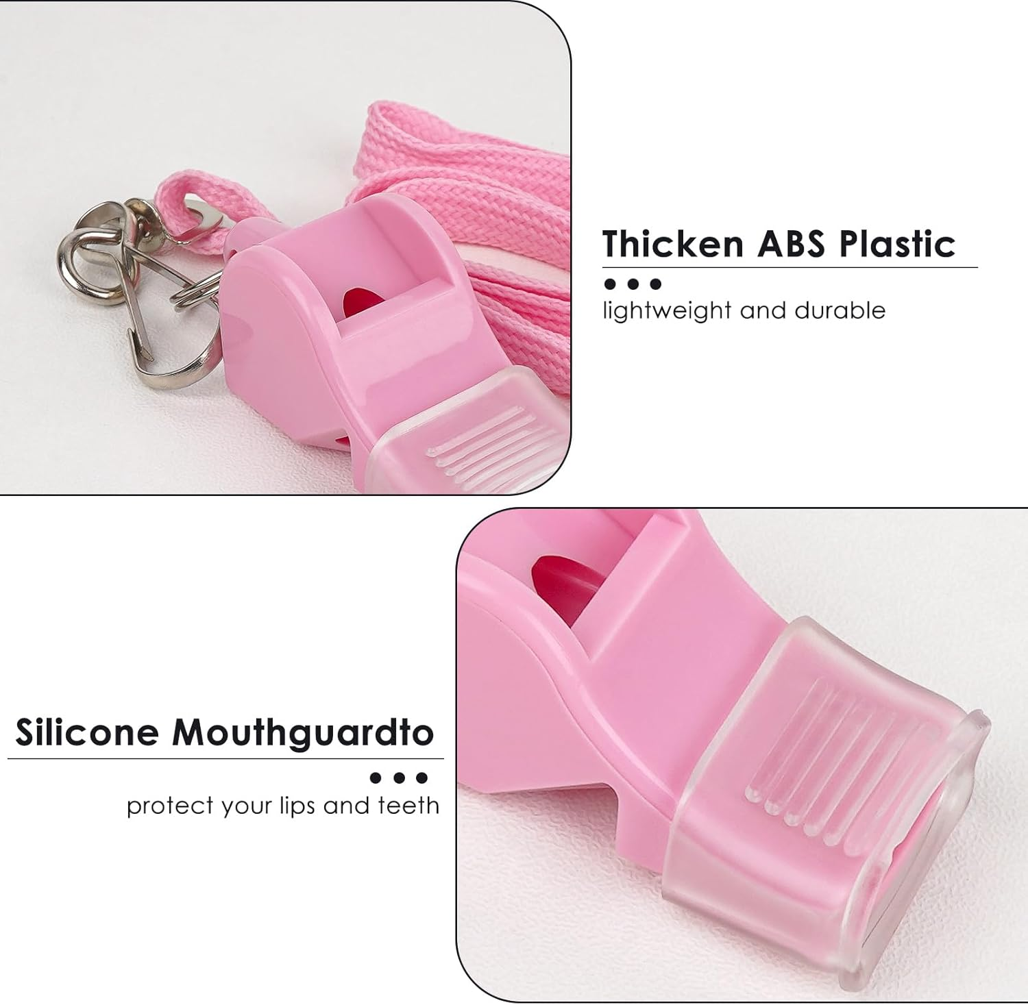 Biiange Whistle, Plastic Whistle, Whistle with Lanyard, for Outdoor Activities, Coach Trainning Whistles Party Whistles for Sports and Parties Gift