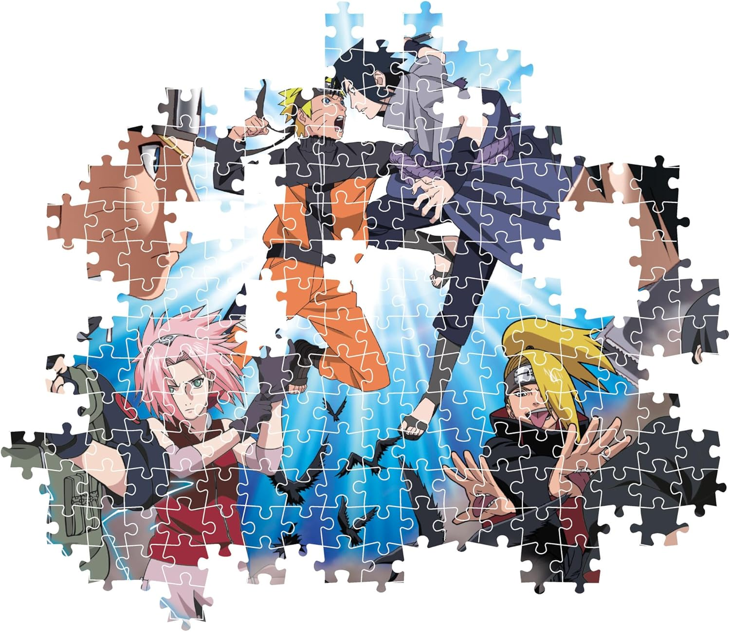 Clementoni 35517 Naruto Shippuden Cube Shippuden 500-Piece Horizontal Puzzle Fun for Adults Manga Anime Made in Italy Multicoloured image number 5