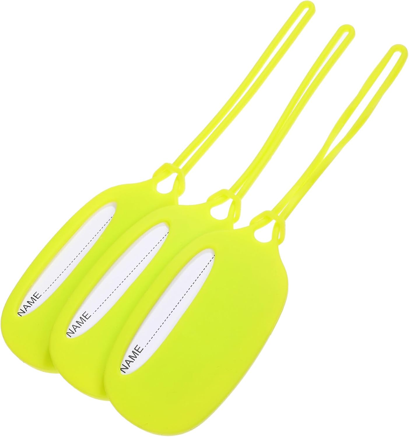 AKOOSY 3 Pcs Silicone Luggage Name Tags Travel Bag Tags for Suitcases Family Use Easy Identification and Wear-Resistant Material image number 3