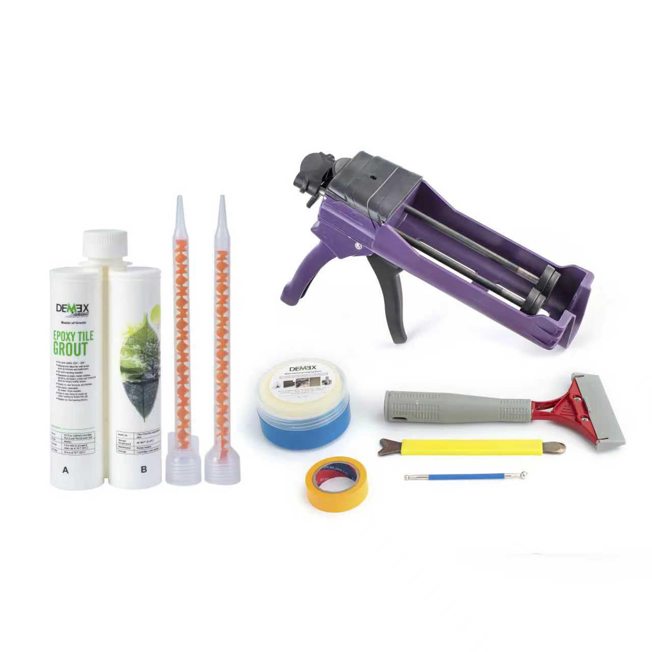 Epoxy Grout & Tools for Tile & Stone, Waterproof, Stain, Mold, Mildew, Crack & Chemical Resistant for Floor & Wall, Ready to Use, Easy to Apply & Clean (Beige, Sanded, with TK1N) image number 3