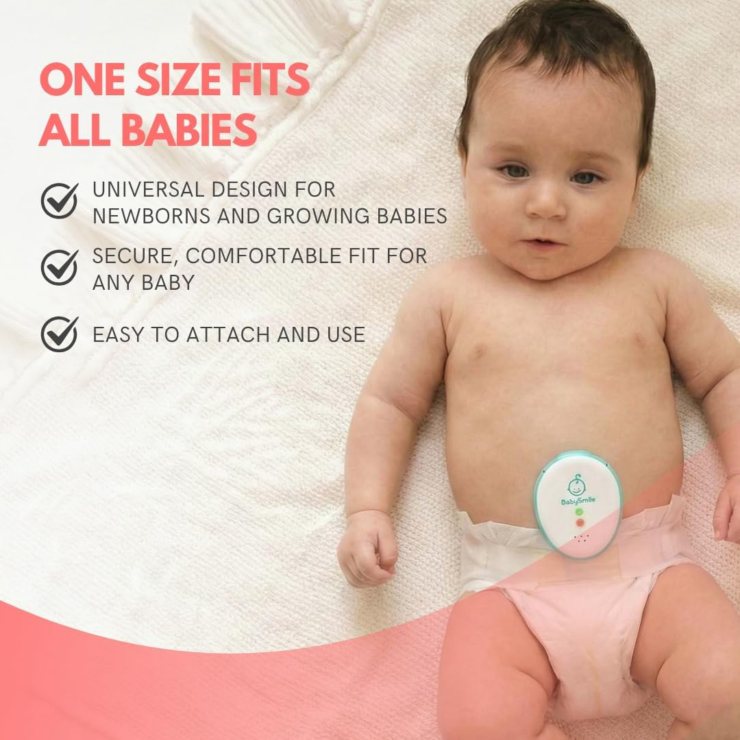 Baby Smile Baby Motion Breathing Monitor | Baby Abdominal Movement Monitor | Audible Alerts for Quick Alerts | Diaper Clip | No Bluetooth image number 3