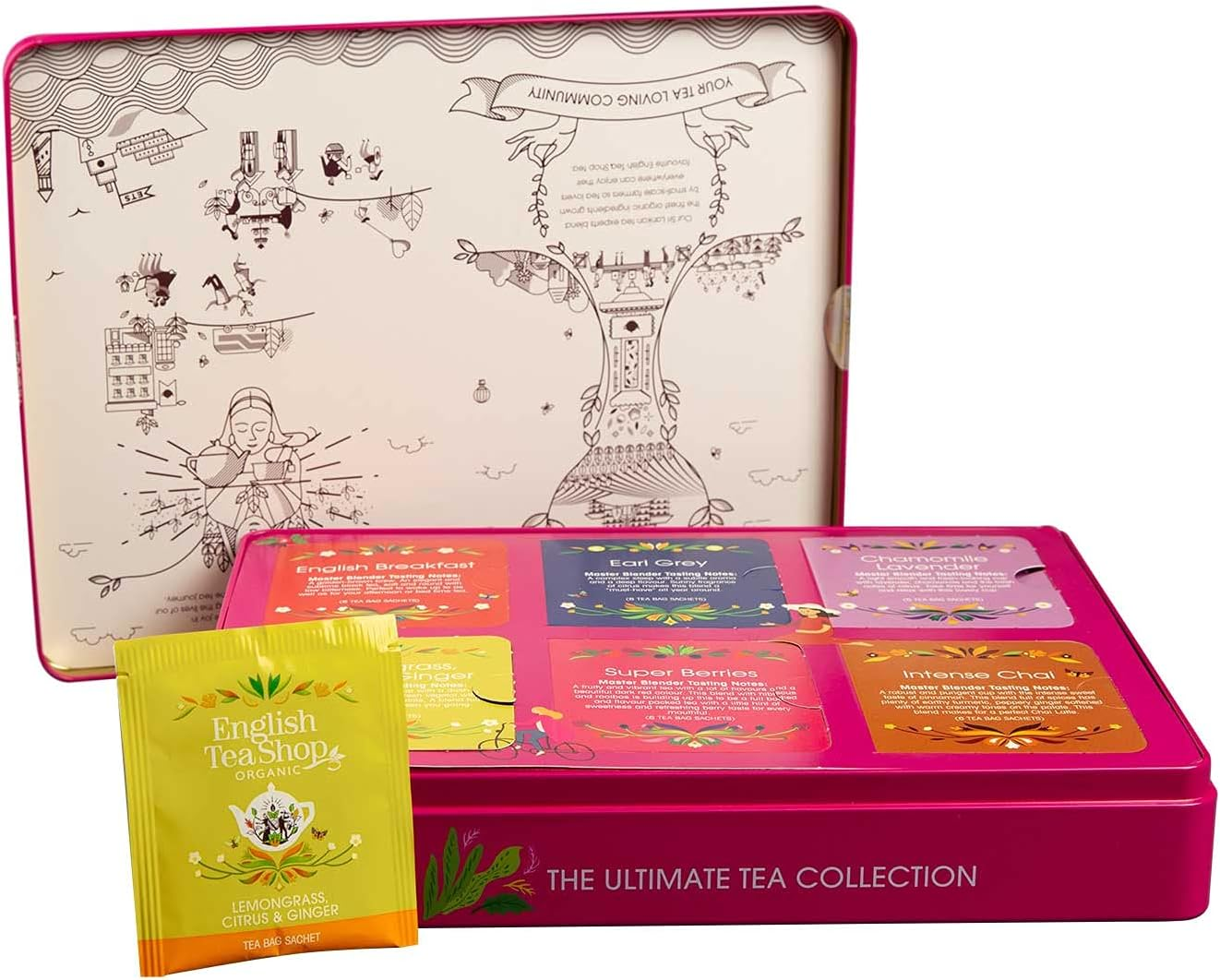 English Tea Shop English Tea Shop Gift Pack the Ultimate Tea Collection Pink 36 Sachets, 36 Pieces (U058144) image number 6