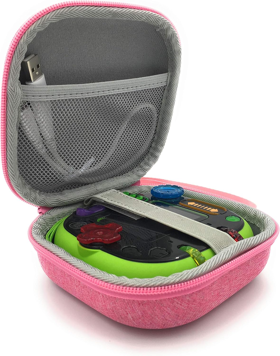 Xcivi Hard Carrying EVA Case for Leapfrog Rockit Twist Handheld Learning Game System (Pink) image number 1