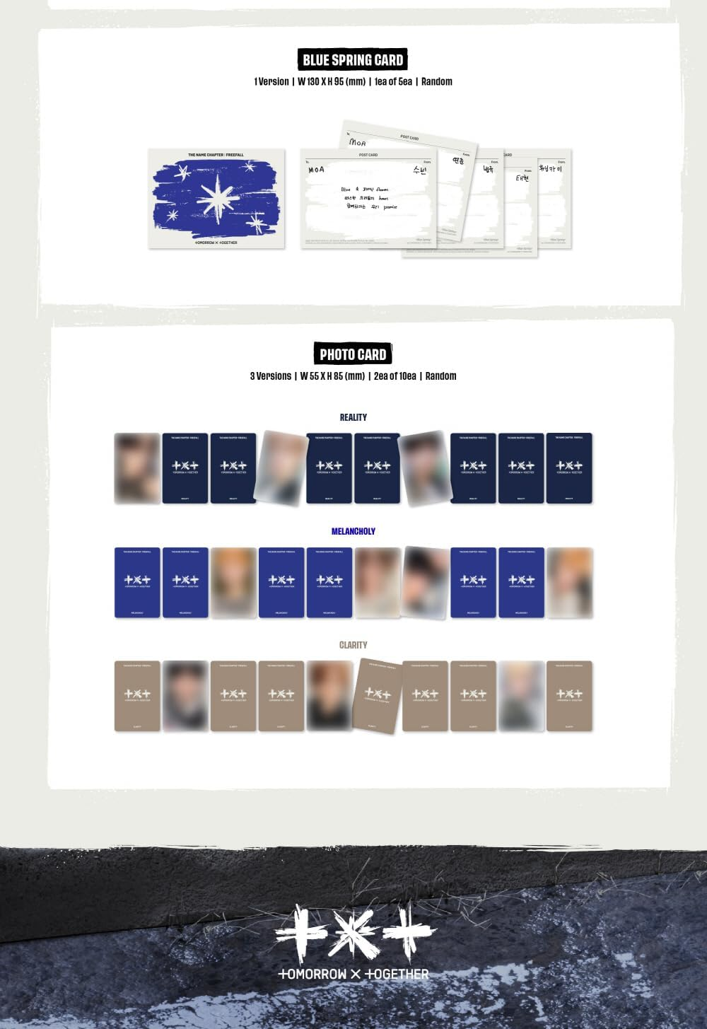 Tomorrow X Together TXT - the Name Chapter : Freefall Album (Clarity Ver.) - 3 Ver. Set image number 3