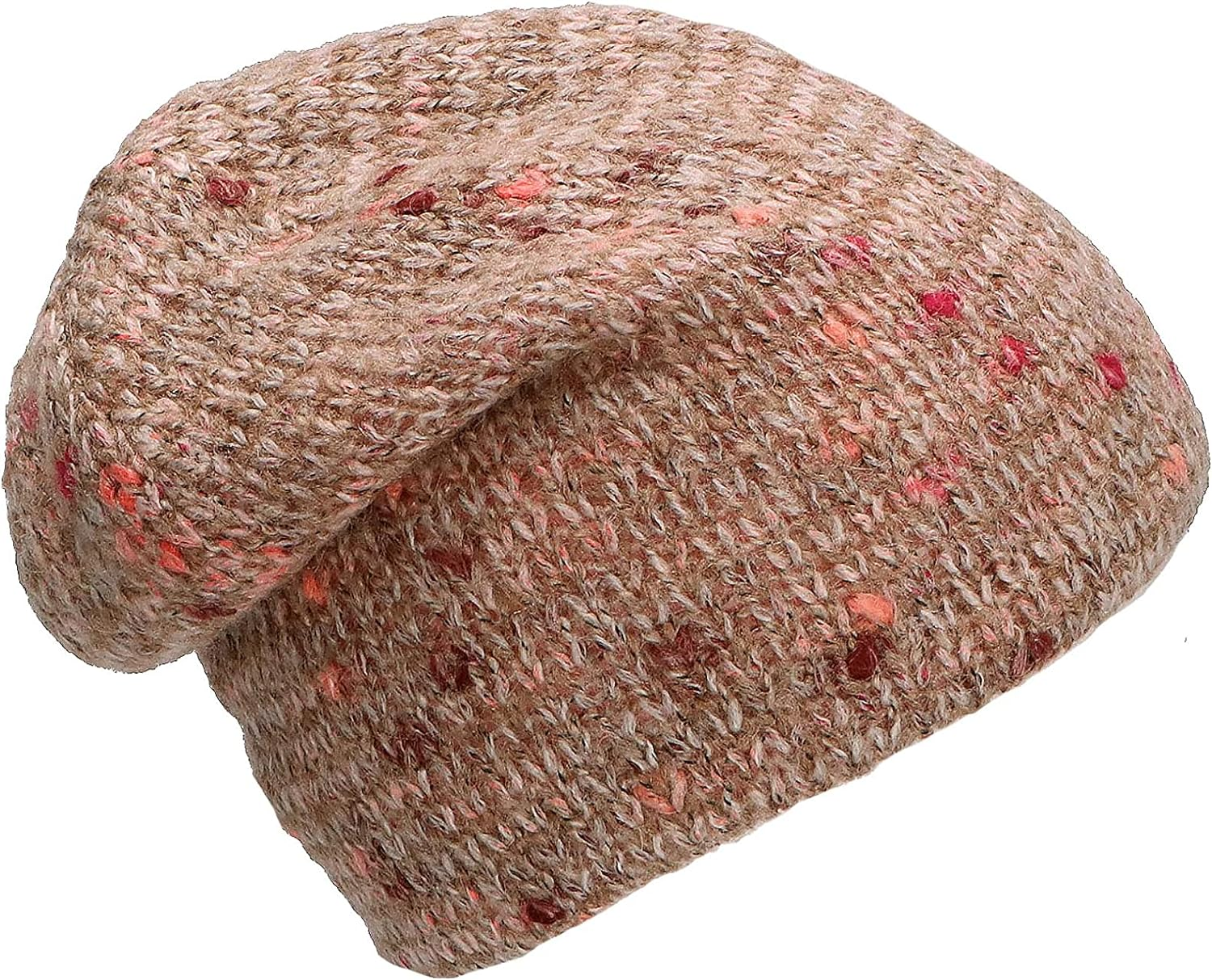 Sterntaler Baby Girls' Beanie Baby Slouch Beanie Knitted Hat - Beanie Baby, Children'S Beanie - Lined with Cotton Fleece - Beige image number 4