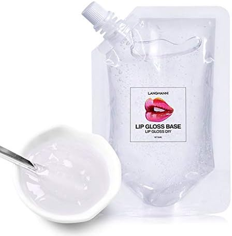 Bestland 2Pack DIY Homemade Moisturizing Lip Gloss Base, Lip Makeup Primer Basic Lipstick Material, Natural Non-Stick Clear Lip Gloss Base Making Lip Gloss Supplies, 2Pack 100Ml (Transparent) image number 5