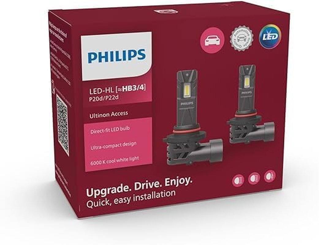 Philips H11 LED Headlight, 6000K Automotive Bulb, Halogen Bulb Equal Size, Easy Installation, 2 Pieces image number 5
