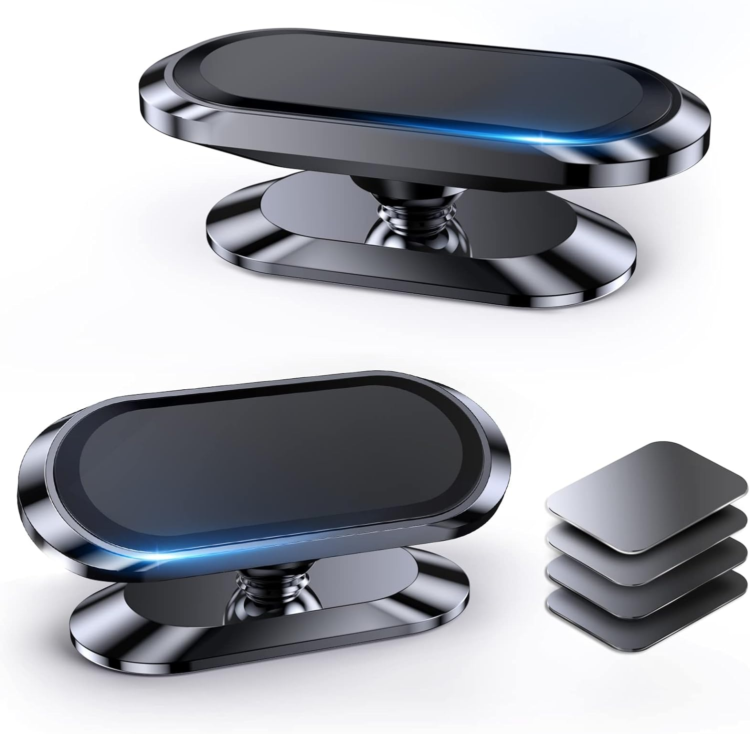 【2-Pack】 Magnetic Phone Holder for Car Dash【Strong Magnet】 Magnetic Car Phone Holder Mount 【4 Plate】 Phone Holders for Your Car Phone Mount for Car Dashboard Cell Phone Car Mount for Iphone Samsung image number 1