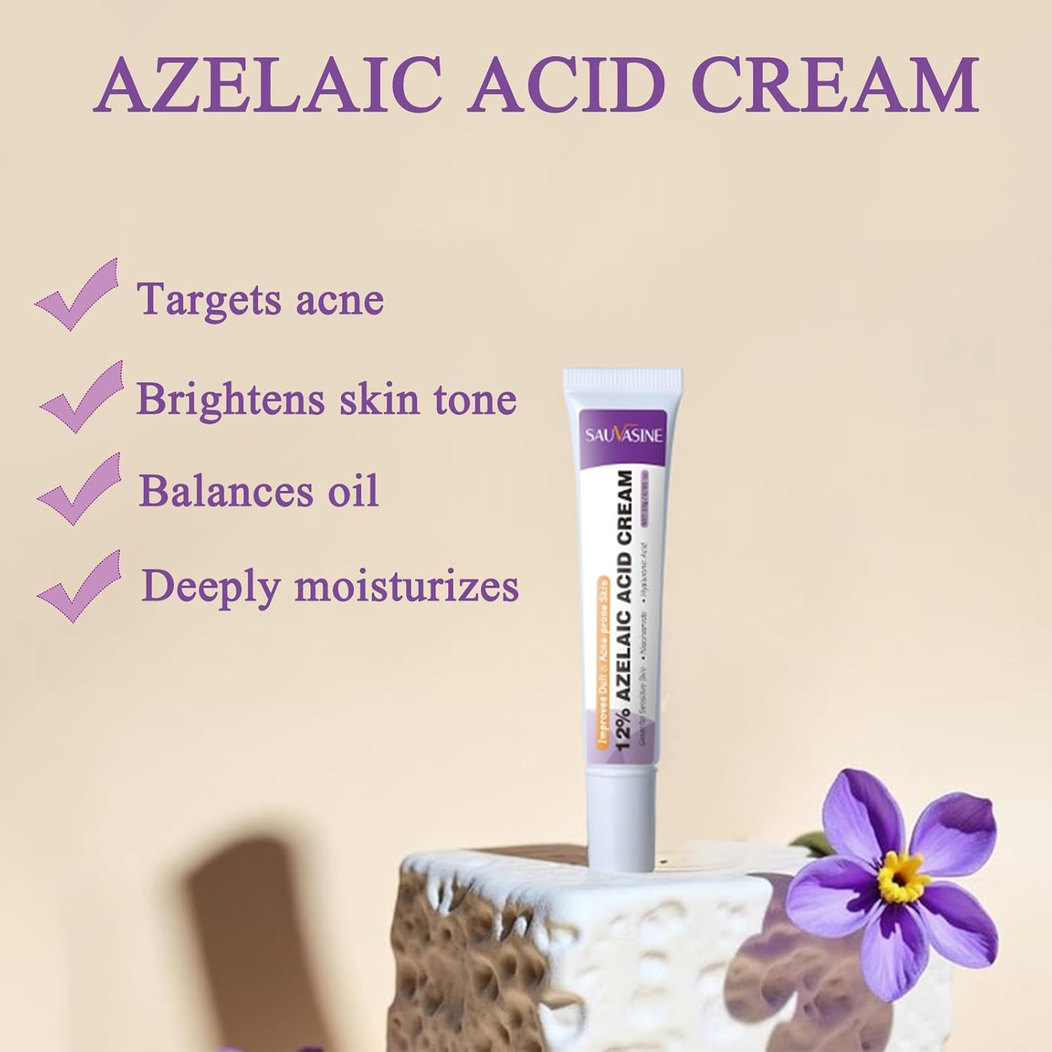 12% Azelaic Acid Serum - Brightens Skin, Clears Pores, Soothings Acne & Redness | Premium Face Treatment image number 6