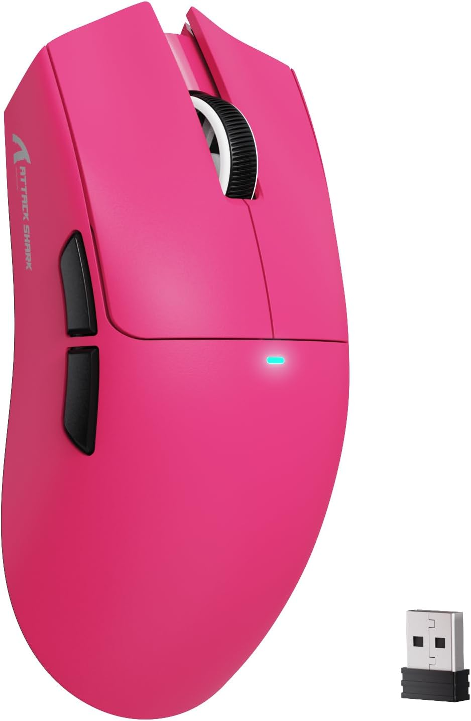 MAMBASNAKE Attack Shark X11SE Lightweight Wireless Gaming Mouse, Tri-Mode 2.4G/USB-C Wired/Bt, 22K DPI, PAW3311 Optical Sensor, 59G, 5 Programmable Buttons, 300Mah Battery for Pc/Mac(White)