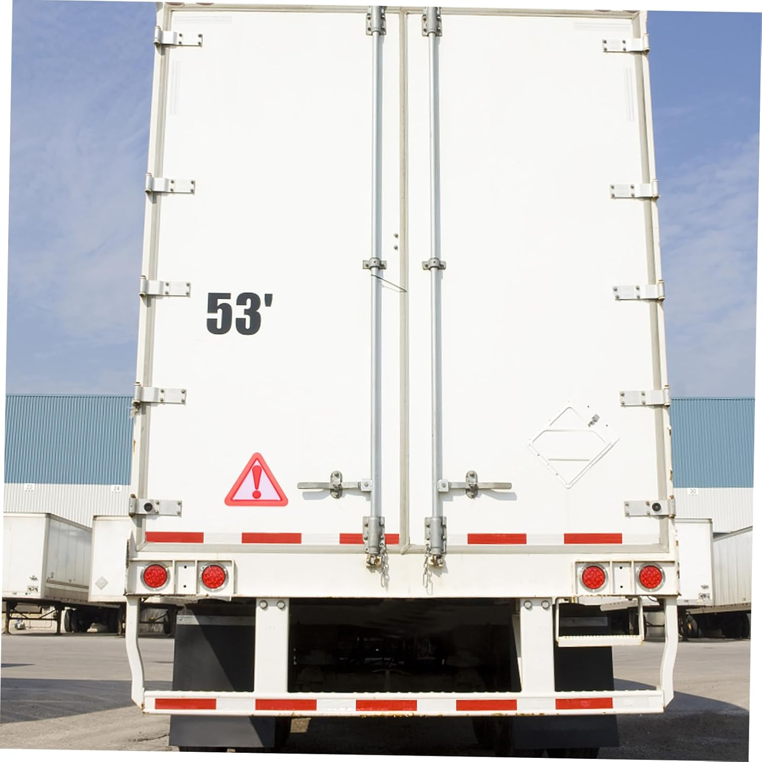 ULTECHNOVO 8Pcs Reflective Triangle Caution Sign for Slow Moving Vehicles Adhesive Backing Safety Accessory for Trucks Cars Golf Carts High Visibility Weather Resistant Sign image number 1