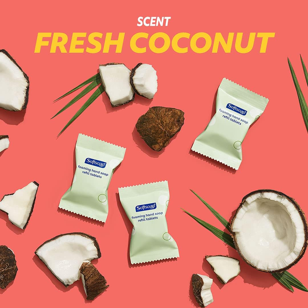 Softsoap Hand Soap Tablets, Foaming Hand Soap Refill Tablets, Fresh Coconut, 6 Tablets image number 2