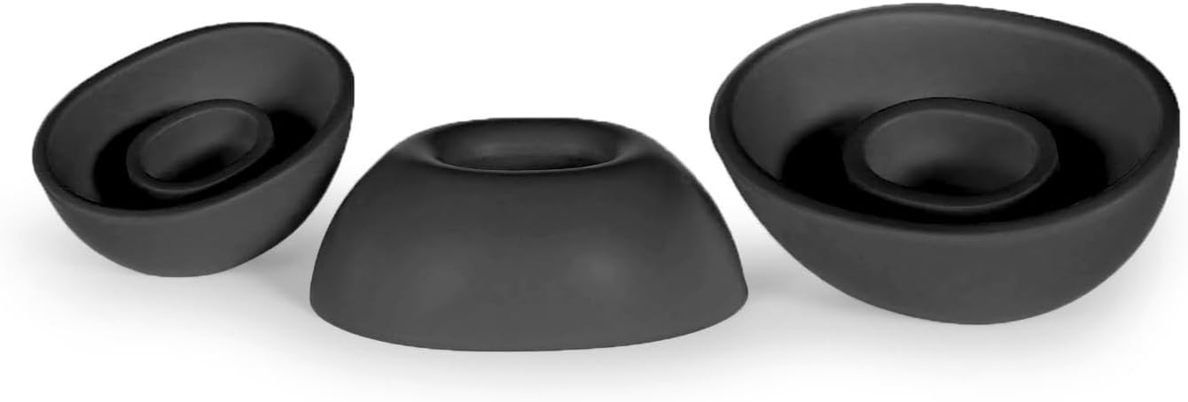 Okuli Set of 12 Silicone Earbuds Ear Tips for Bose Quietcomfort II & Ultra Earphones in Black - Black image number 4