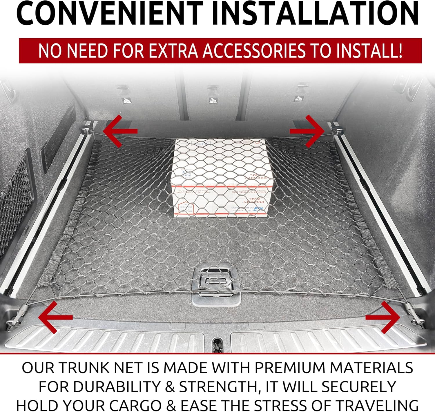 Trunk Floor Style Cargo Net for BMW X3 2017-2023 image number 3