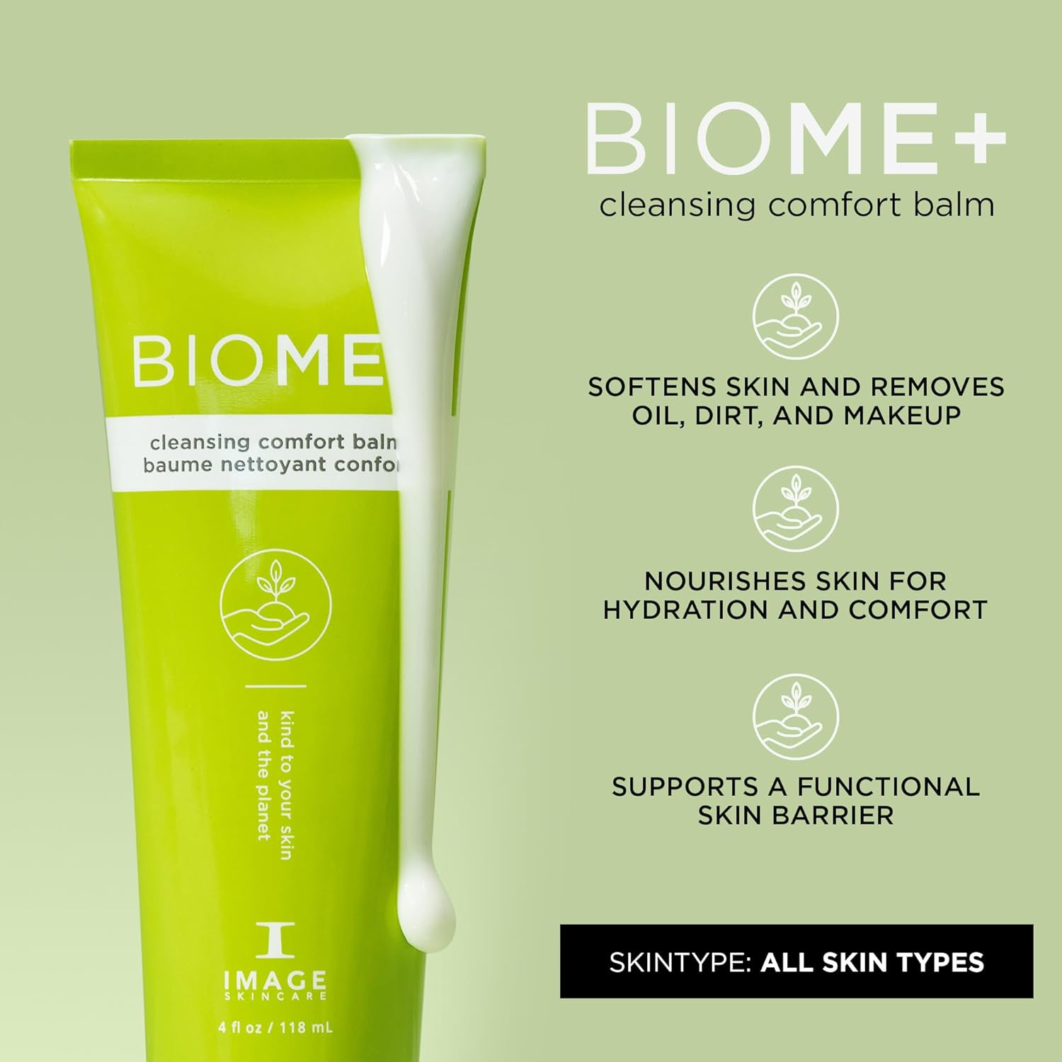 Biomeplus Cleansing Comfort Balm by Image for Women - 4 Oz Cleanser image number 4