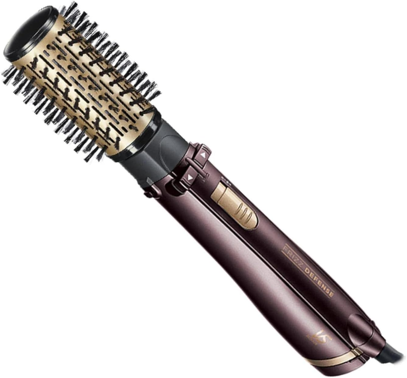 VS Sassoon Frizz Defense Rotating Hot Air Styler &ndash; 1000W, 2 Heat/Speed Settings, 38Mm & 50Mm Spinning Brushes, Super Ionic & Ceramic Technology, Mahogany image number 2