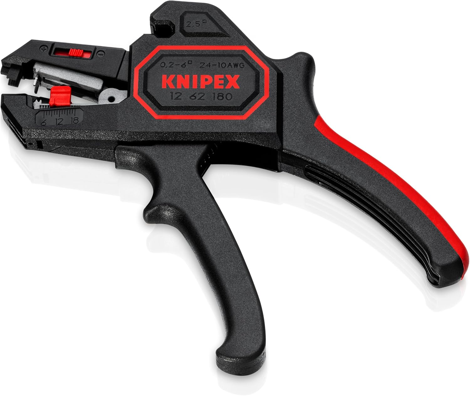 Knipex 1262180 Self Adjusting Insulation Strippers - Awg 10-24, 7.25 Inch image number 6