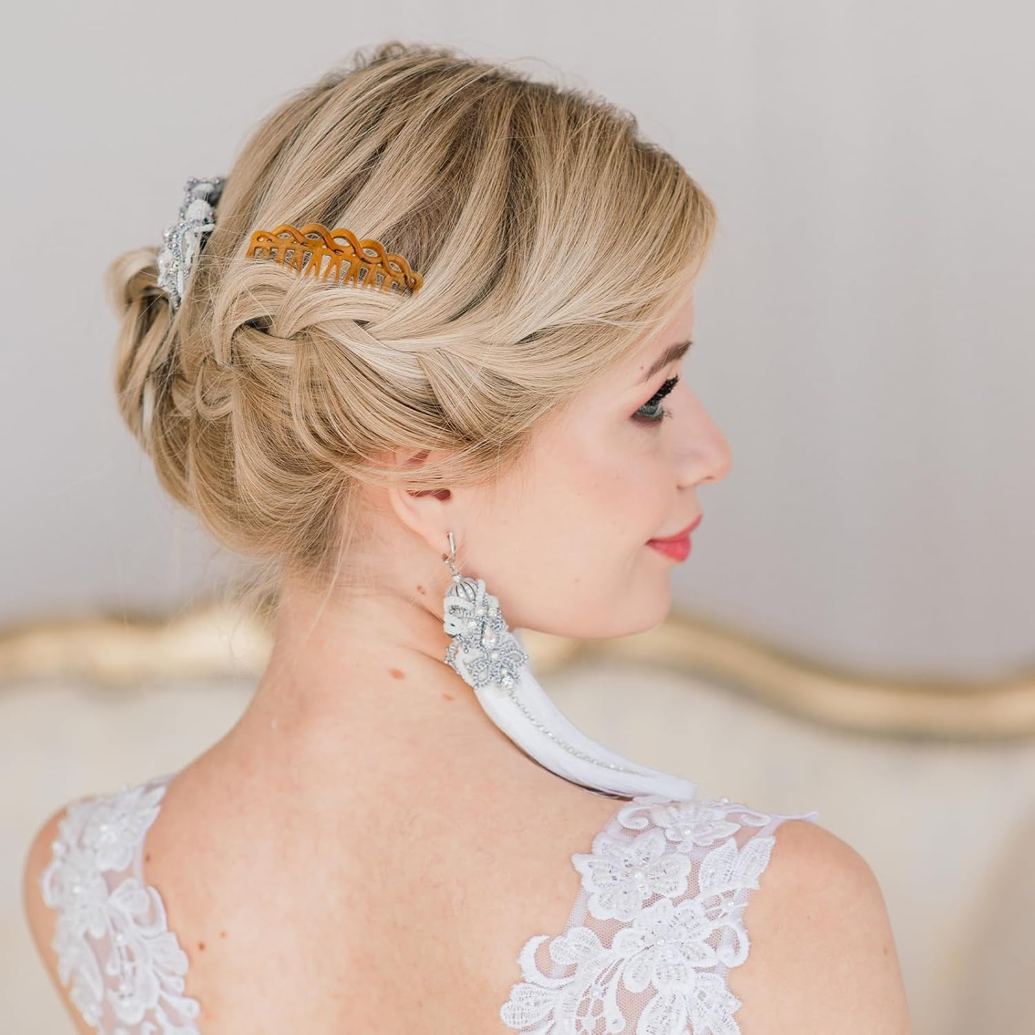 Pack of 18 French Side Combs Hair Combs for Women Plastic Hair Clip Combs Hair Twist Comb Hair Clips Sides for Fine Hair Straight Hair Vintage Decorative Comb Hair