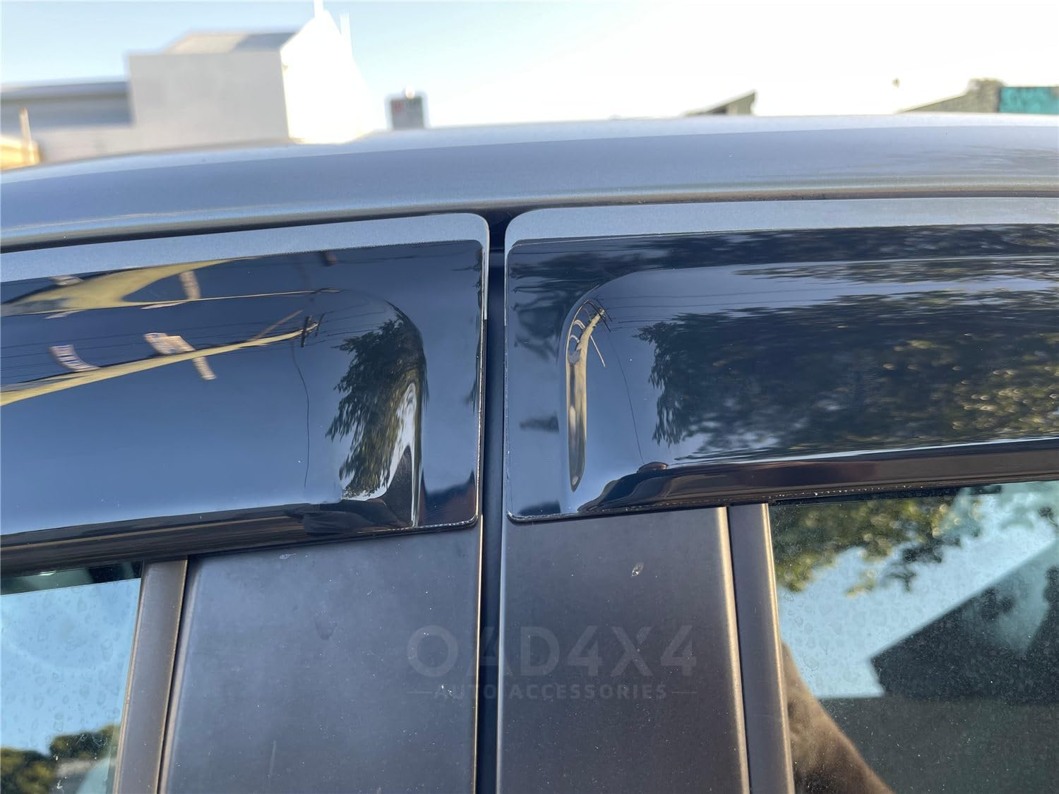 OAD4X4 Weathershields Compatible with Toyota Yaris Hatch 2005-2011, Weather Shields Window Visors Wind Deflectors Sun Rain Guard 4PCS Set image number 5