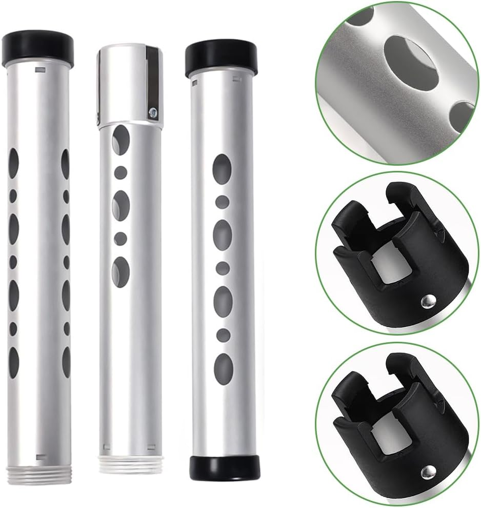 MOTRAIN Etachable Three Section Aluminum Tube,Lightweight Golf Ball Recovery Tool,Detachable Golf Ball Picker,Golf Ball Picker, Golf Ball Collector image number 1