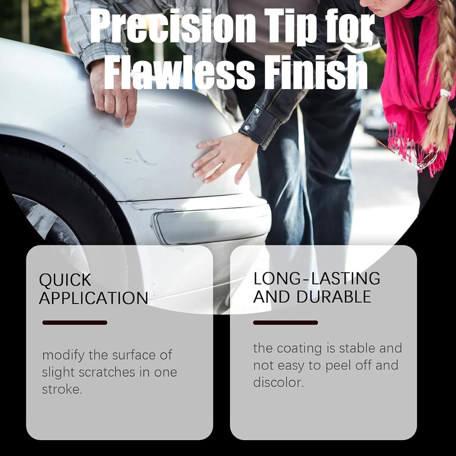 Madinae Scratch Pen, Magic Car Scratch Removal Pen, All Cars Magic Pens, Easy Use Repair Set - Quick Fix, Easy Use Weatherproof Lasting Fits Colors (3Pcs) image number 5