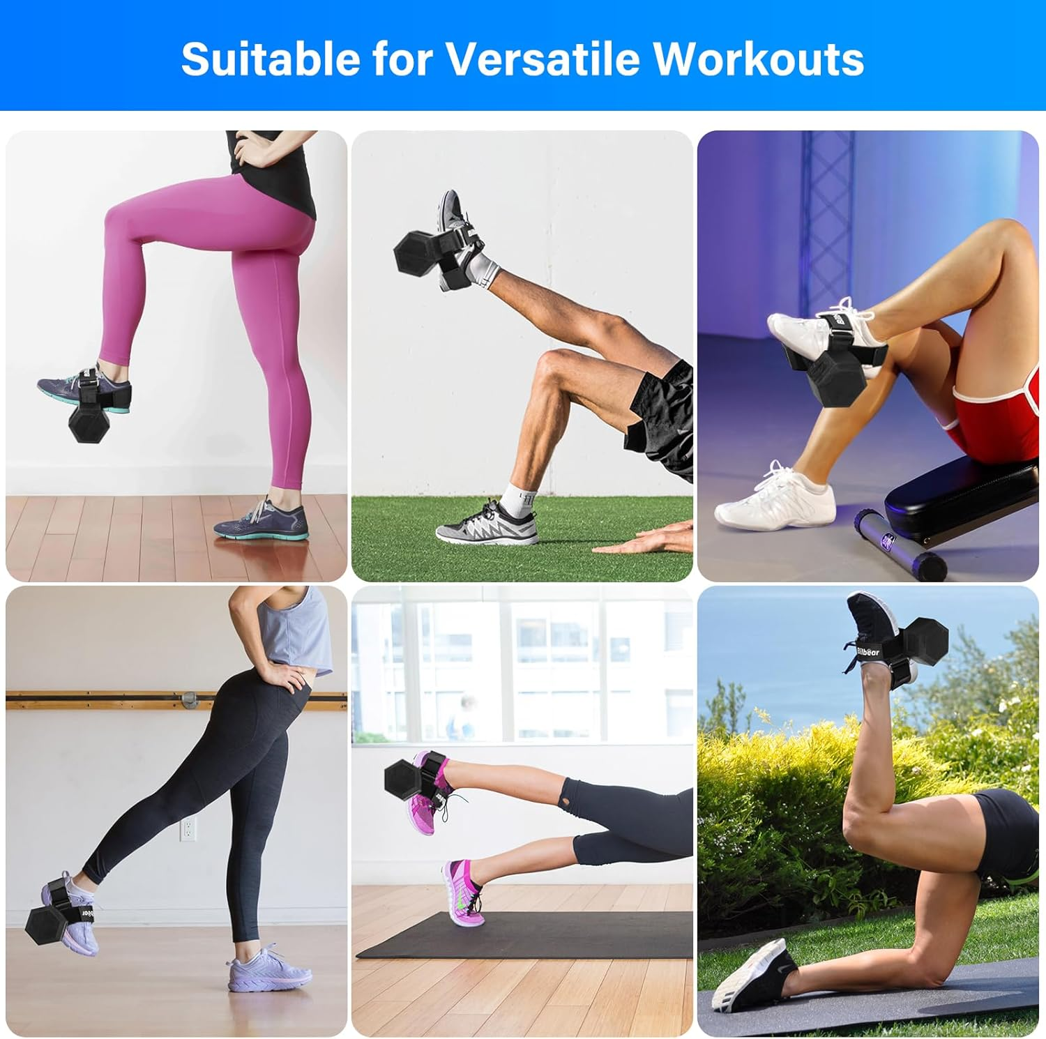 Tibialis Trainer Strap for Shin Splint Relief Exercises,Adjustable Dumbbell Foot Attachment for Hip Flexor Raises,Dumbbell Ankle Strap Relieve Leg Pain Increase Range of Motion