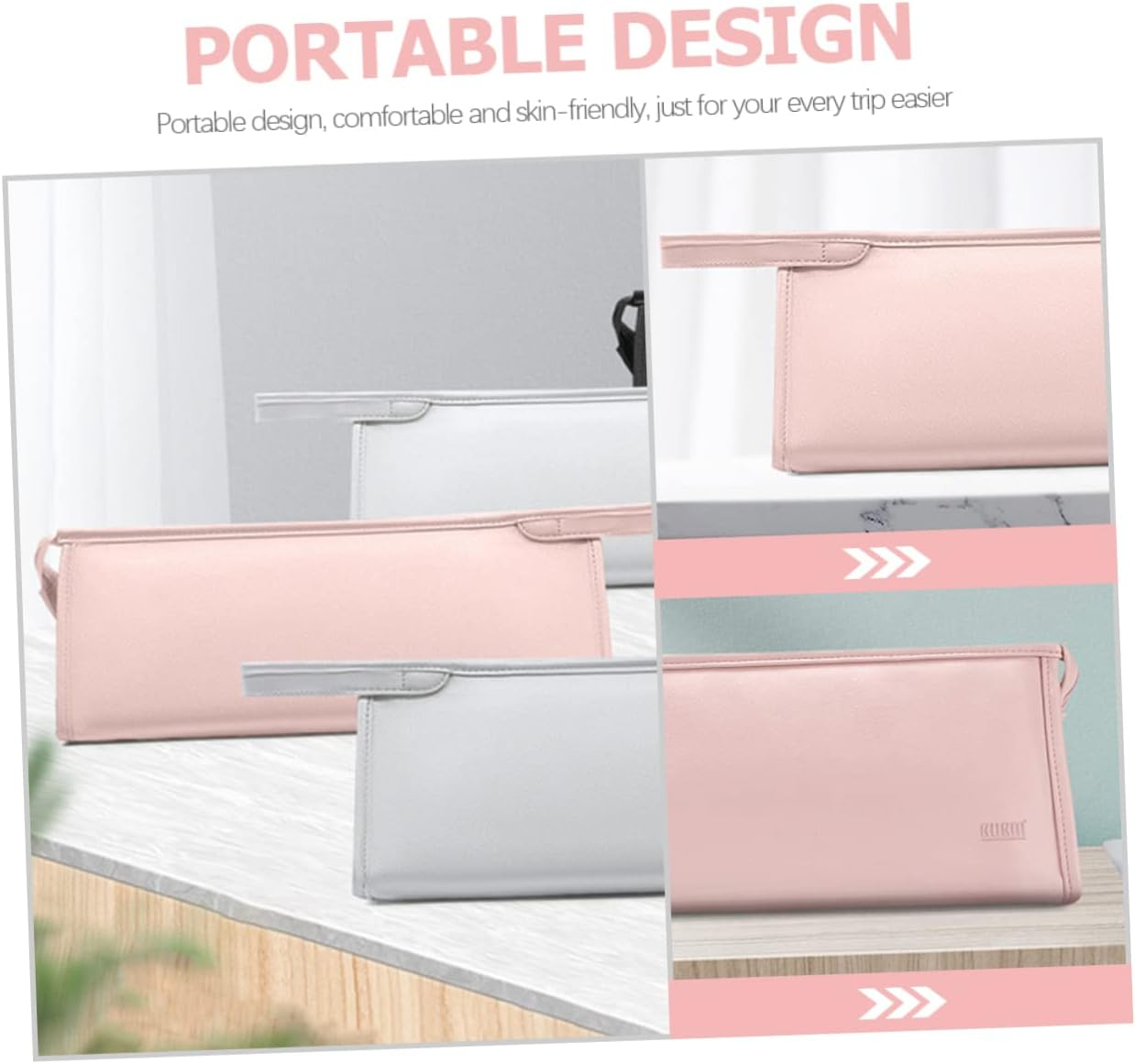 PLAFOPE Travel Toiletry Kit Hair Dryer and Curler Organizer Bag Splashproof Case image number 6