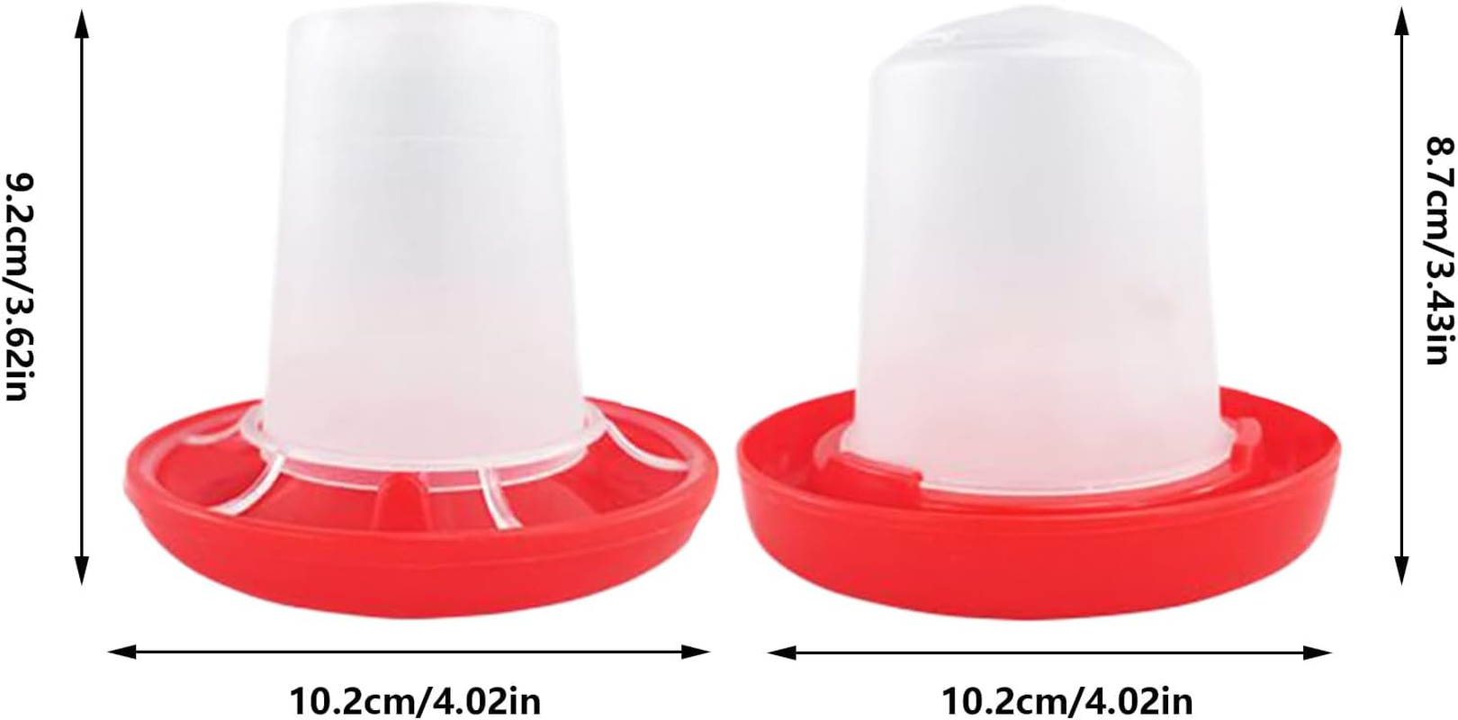 Chick Feeder - Automatic Poultry Waterer - Duckling Supplies for Family Farm Backyard Barn Outdoor Indoor Friends Baby Chicks image number 4