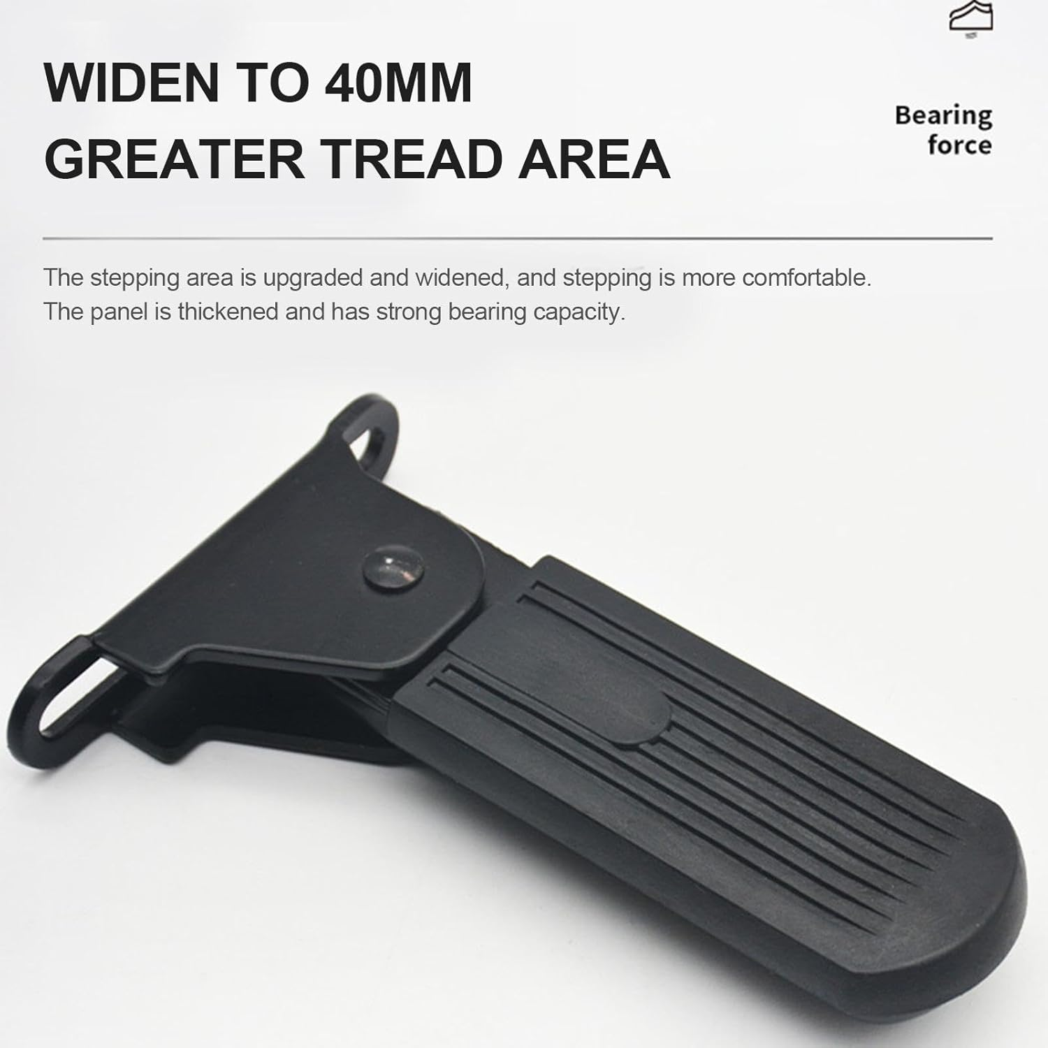 Motorcycle Foot Pegs, Front Foot Pedal for Ebikes | Passenger Pedal Supports, Folding Motorcycle Foot Rests for Electric Vehicles image number 2