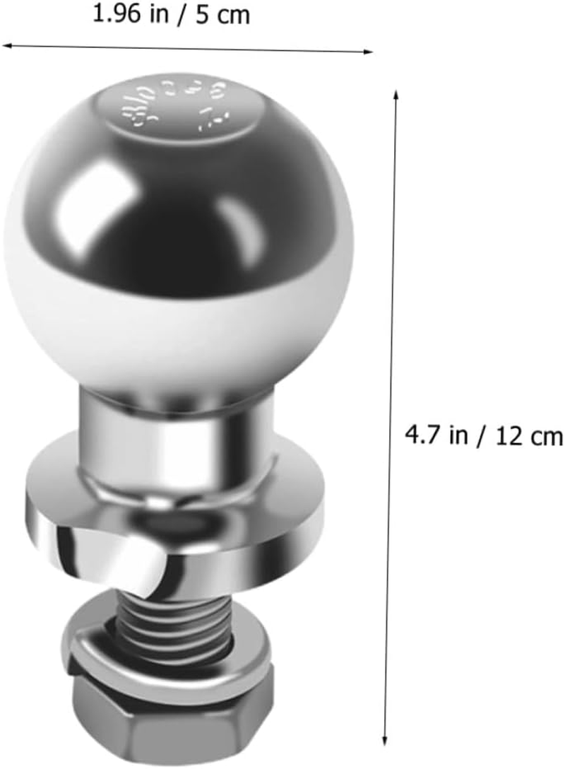 Baluue 50Mm Trailer Hitch Ball M22 Thread Tow Ball for Trailer Towing Heavy Duty Steel Construction Suitable for Off-Road image number 5