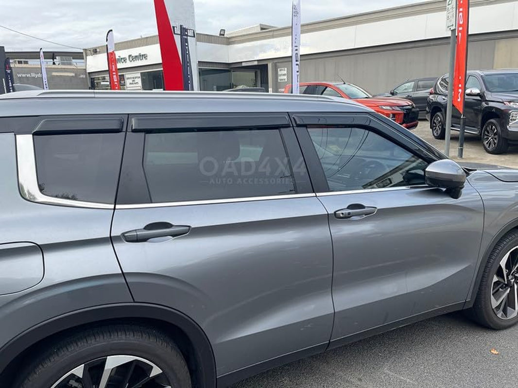 OAD4X4 Weathershields Compatible with Mitsubishi Outlander ZM Series 2021-Onwards, Weather Shields Window Visors Wind Deflectors Sun Rain Guard 6PCS Set image number 5