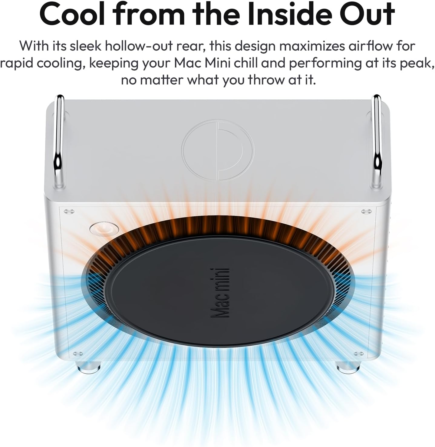 ULANZI QT01 Aluminum Case for 2024 Mac Mini M4/M4 Pro, Small Form Factor Gaming PC Case, Mesh Panel Heat Dissipation Aluminum Mount Rack, Anti-Scratch Shockproof Portable Small Standing Cabinet image number 6