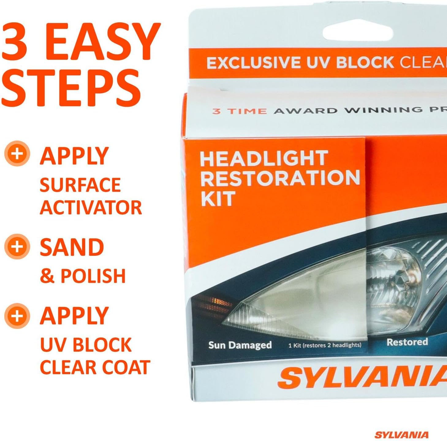 SYLVANIA Headlight Restoration Kit image number 1