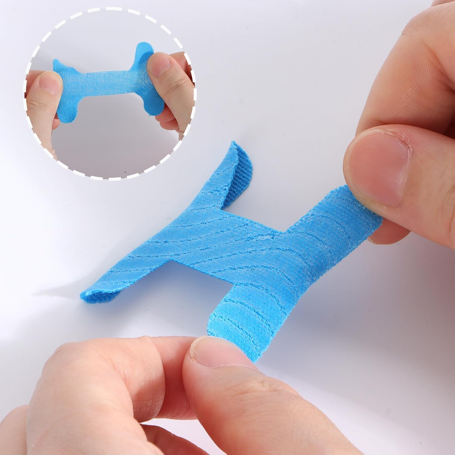 Mouth Tape for Sleeping Anti-Snoring, 60Pcs Breathable H-Shaped Mouth Strips - Sleep Aid Tapes for Improving Nasal Breathing - Blue-60Pcs image number 2