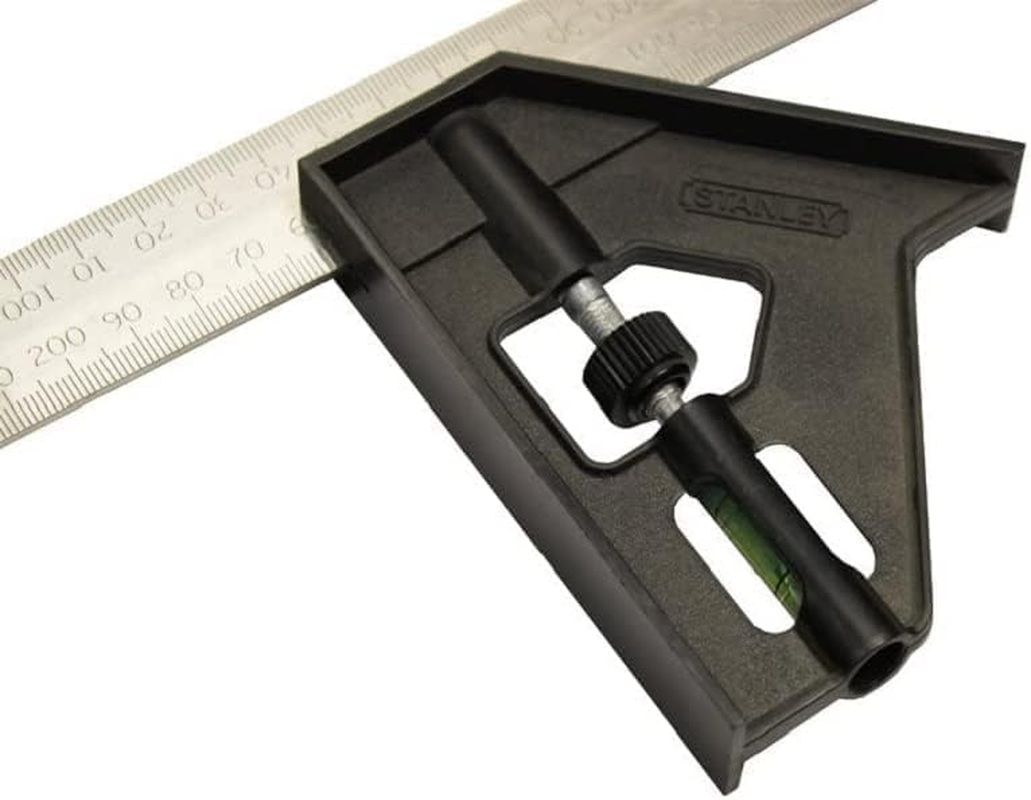STANLEY 2-46-017 Plastic Combination Square, 300 Mm image number 1