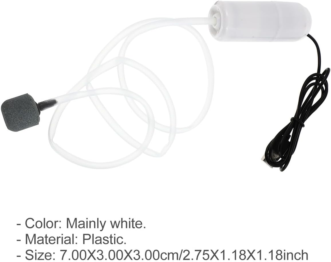 Bestonzon USB Rechargeable Fish Tank Oxygen Pump Portable Aquarium Aeration Low Power Consumption Energy Saving for Home and Fishing Use image number 5