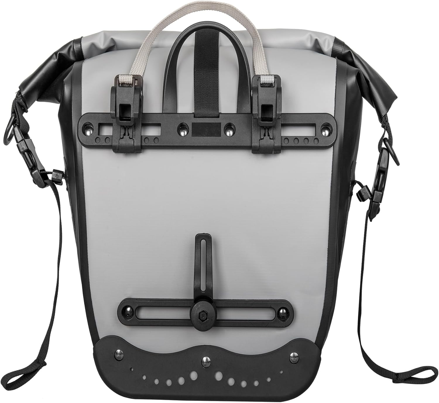 AFISHTOUR Waterproof Bike Pannier -25 L Saddle Bag for Bicycles Rear Rack - Bike Bag for Grocery, Laptop (Grey,1 PCS) image number 3