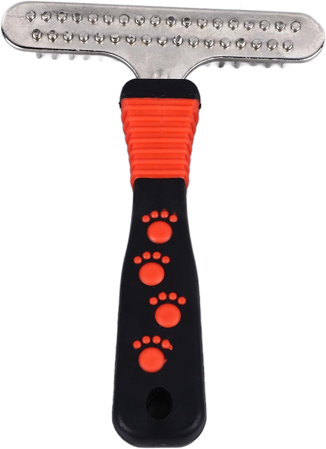 Pet Deshedding Rake, Double Row Pins Detangling Large Dog Grooming Comb, Dogs Brush Shedding Tool Dog Detangler Comb and Dematting Brush for Long Matted Haired Pets image number 4