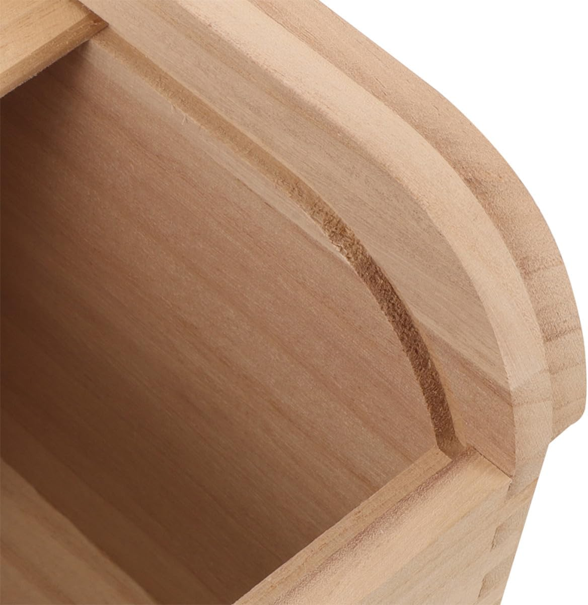 STAHAD Wooden Rice Storage Bin with Lid 10Kg Capacity Sealed Solid Paulownia Wood Food Container for Pantry Moisture and Kitchen Storage Organizer image number 2