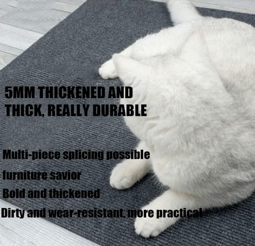 Climbing Cat Scratcher, DIY Climbing Cat Scratcher, Trimmable Self-Adhesive Carpet Cat Mat Pad,Cat Scratch Furniture Protector,Cat Climbing Wall Wear-Resistant (Brown, 15.7 * 39In) image number 7