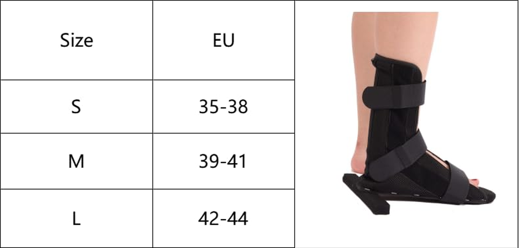 Recovery Shoes,Fracture Boot for Foot and Ankle,T-Bone Fix Post-Operative Shoe,Orthopedic Brace for Foot Injuries, Ankle Fractures, Ankle Stabilization with Adjustable Straps (Black, M)