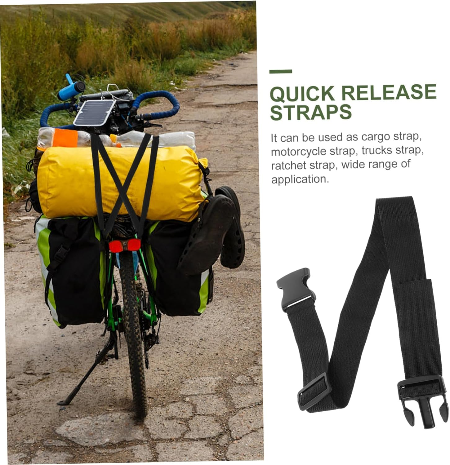 ABOOFAN Nylon Webbing Strap Buckles for Luggage Straps Adjustable Clip Extender for Travel image number 2