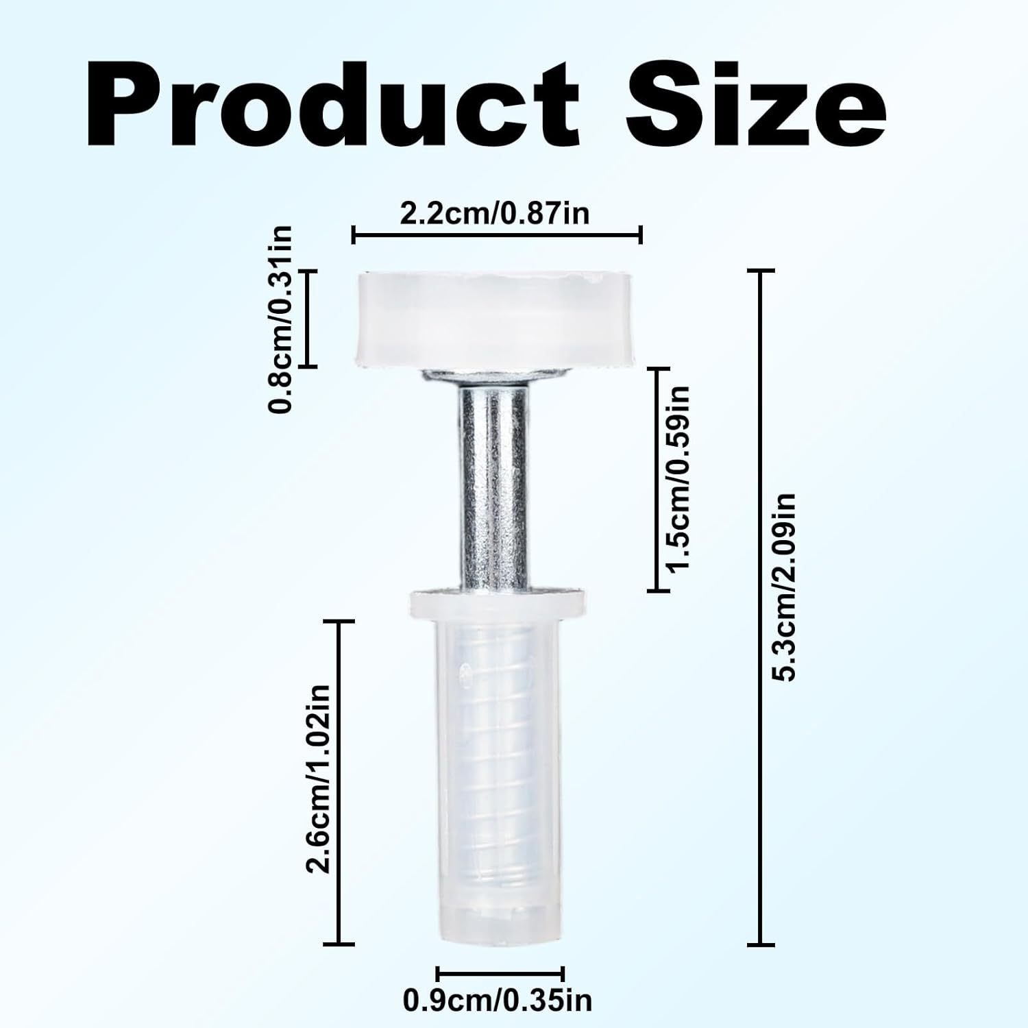 BOXOB 4Pcs Bi-Fold Door Top Roller Guide Wheel and Top Pivot, 7/8" Spring Loaded Bifold Door Hardware Kit for Folding Accordion Shower Sliding Barn Closet Doors Repair image number 3