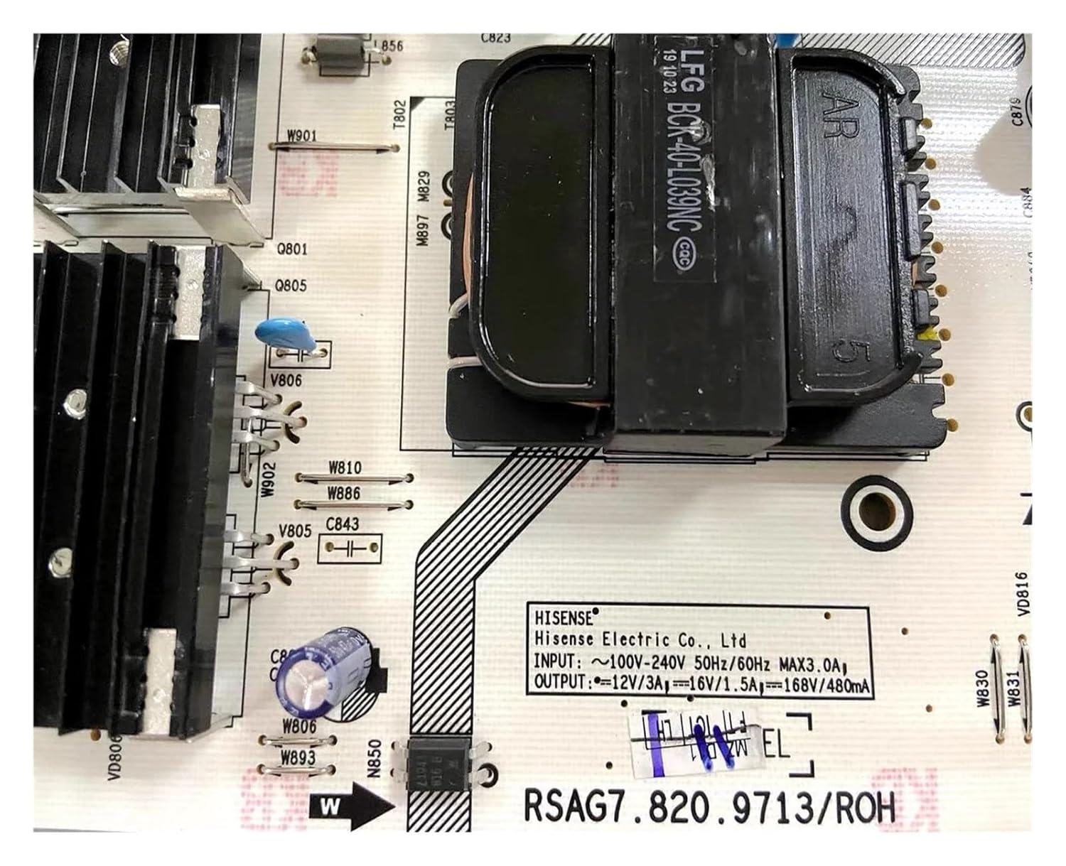 Compatible for Hisense， 65V1F-PRO TV Power Board RSAG7.820.9713/ROH Has Been Tested. image number 1