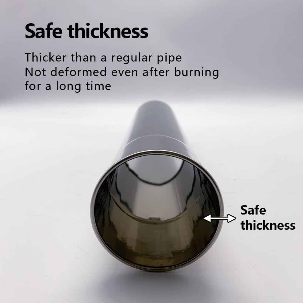 Stove Pipe Stainless Steel Chimney Diameter 6Cm Stove Pipe Stainless Steel Flue Extend image number 5