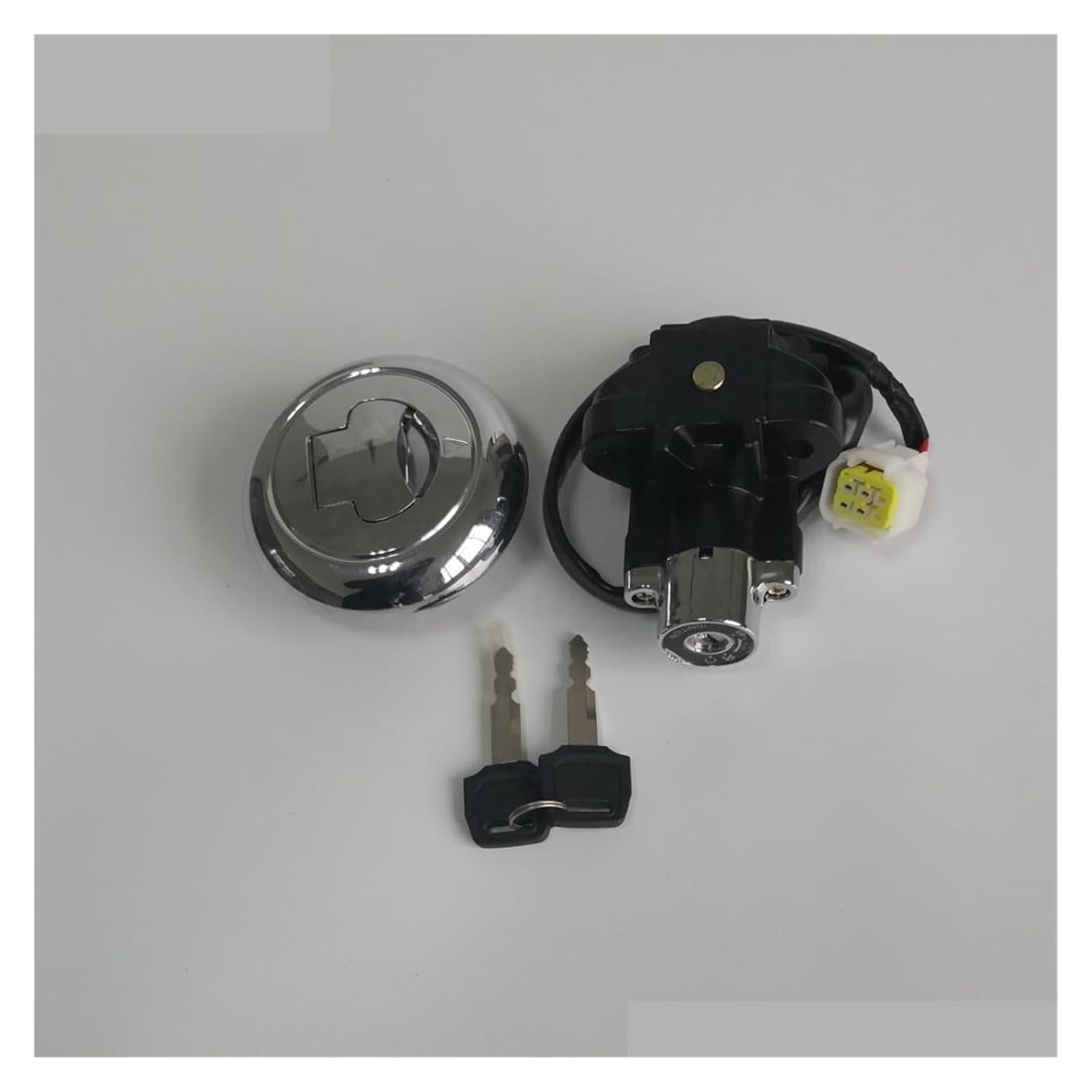 Muzhen Store Lock Set (Ignition Switch & Fuel Tank Cap/Gas Cap) Compatible with Motorcycle Compatible with KEEWAY Compatible with Superlight 125 150 Compatible with Vento Compatible with Rebellian 1