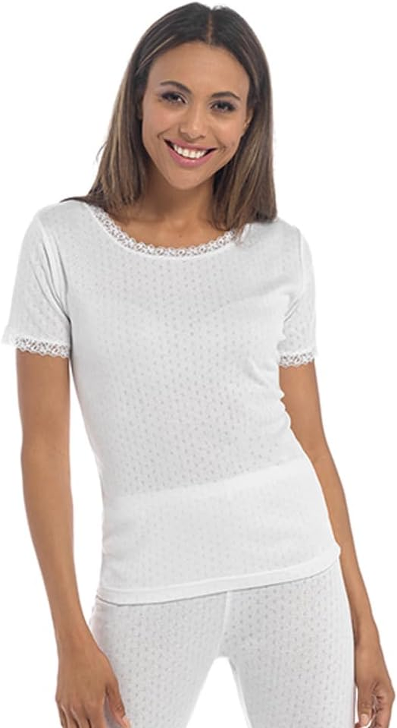 2 Pack Womens Warm Thermal Underwear Long Sleeve, Short Sleeve, Sleeveless Vest and Long Johns