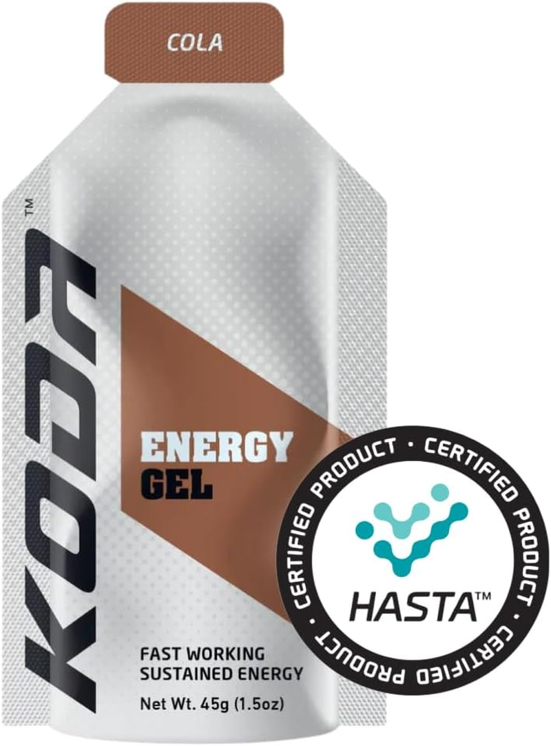 KODA Energy Gel, Smooth Consistency, Fast Acting Energy Boost, (Cola, Pack of 6) - Cola image number 6